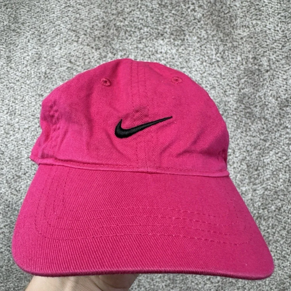 Nike Infant Hat Lot Of 7 Strap Back Black Pink Toddler Kids Youth Atlanta Braves